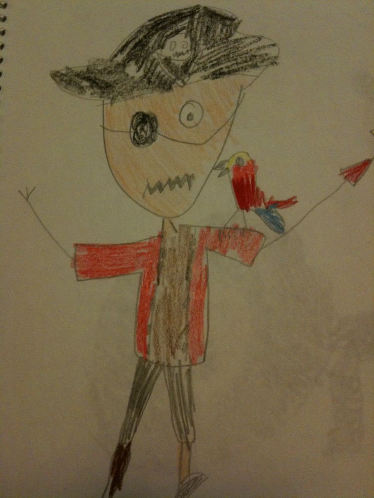 Madeline's pirate Madelines pirate 768x1024 Family Draw Time Art Show