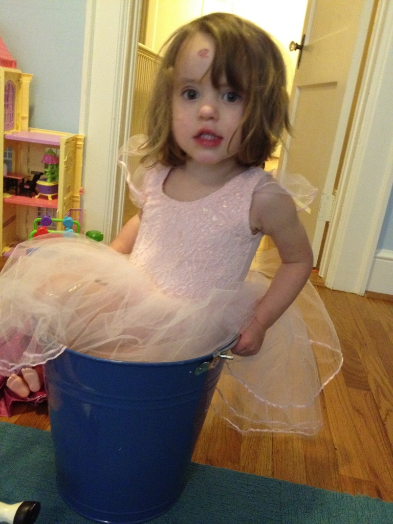 ballerina in bucket ballerina in bucket 768x1024 7 Quick Takes: The I Stink At Discernment & More Edition